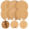 thumbnail image 5 of GETAJGHSD Coffee Mug Lid Replacement Wood Cup Lid Bamboo 6Pcs 3.22X3.22X0.39in, 5 of 8