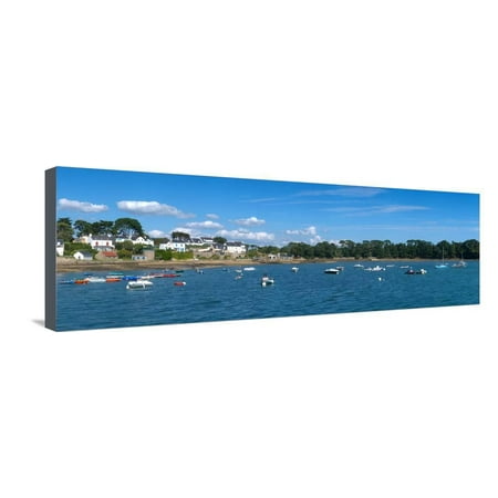 Village of Larmor-Baden, Gulf of Morbihan, Morbihan, Brittany, France Stretched Canvas Print Wall (Best French Villages To Visit)