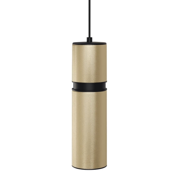 Avenue Lighting HF1075-BBK Cicada 10" Tall Led Mini Pendant - Knurled Brass / Black
