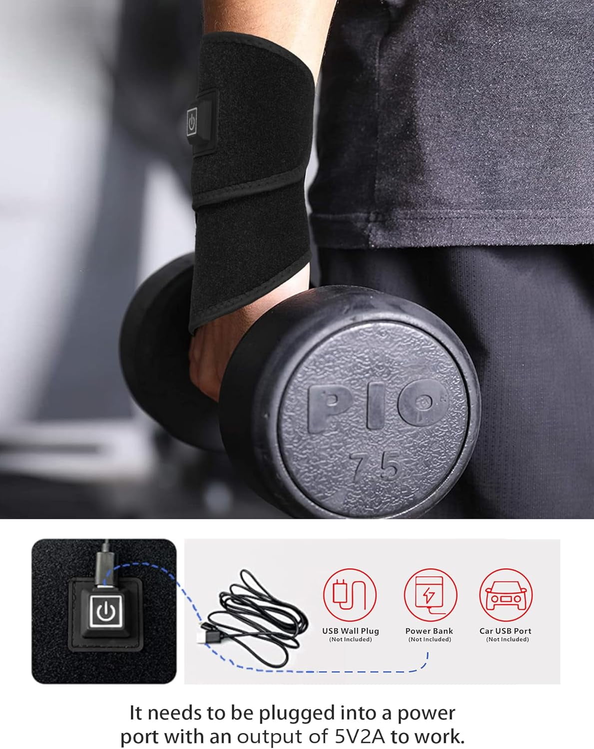 Red Light Therapy Hand Wrap,Near Infrared Light Therapy Belt Wearable Infrared Wrap Neck Face Chin Knee Ankle with 660nm 850nm Infrared Light for Hands Wrist Carpal Foot Joint Stiffness 2025