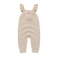 thumbnail image 1 of Gupgi Infant Girls Sweater Rompers Baby Knit Jumpsuits OverallsSolid Color Buttons Fly Sleeve Toddler Fall Bodysuits, 1 of 9