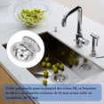 thumbnail image 4 of 2 Pieces Stainless Steel Kitchen Sink Stopper Universal Kitchen Sink Filter 84 Mm Kitchen Strainer Stainless Steel Sink Grid For Kitchen And Bathroom, 4 of 5