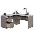 thumbnail image 4 of Pemberly Row Engineered Wood L-Shaped Desk in Ashen Oak Finish, 4 of 16