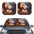 thumbnail image 2 of Cauagu Lava Dragon Cauagu {designName} Print Foldable Car Windshield Sun Shade | Front Windshield Shade for Sun | Fits Small Sedans, Mini SUVs, Hatchbacks-Medium, 2 of 6