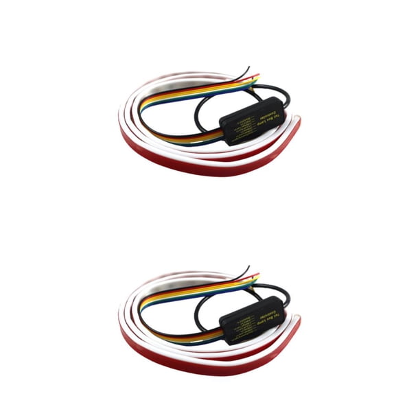 sweethay Luz trasera de maletero de coche, luz trasera de advertencia dinámica, luces de marcha atrás de 1,2 m, accesorio de piezas de mejora Type2 NO2
