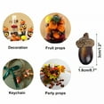 thumbnail image 5 of LAMIRO 50Pcs/Set 3Cm Artificial Acorn Decor Fake Nutty Craft Acorns Acorn with Natural Acorn Cap Fruit Props Simulation Mini Acorns for Fall Home Kitchen Decor Autumn Thanksgiving, 5 of 6