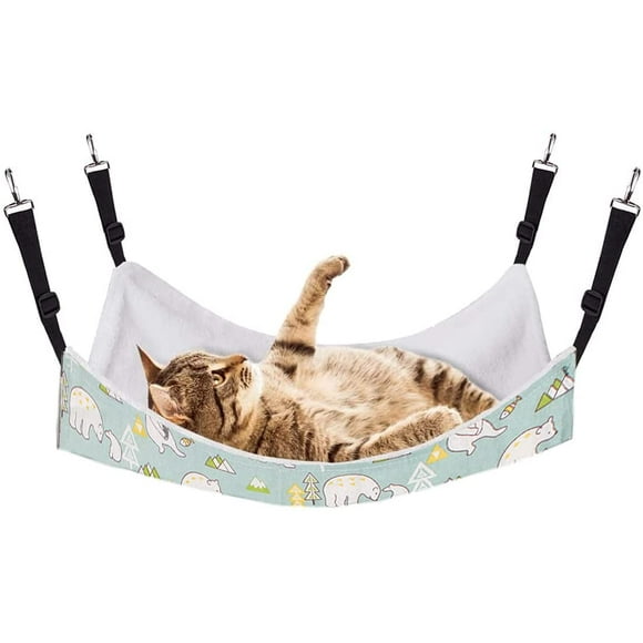 C Hammock Cage Miotlsy Chair Hanging Bed for Kitten, Soft Pet Rest Hammock for Rabbit Ferret, Durable and Soft Pet Cradle Hammock for Cat Kitten Fer