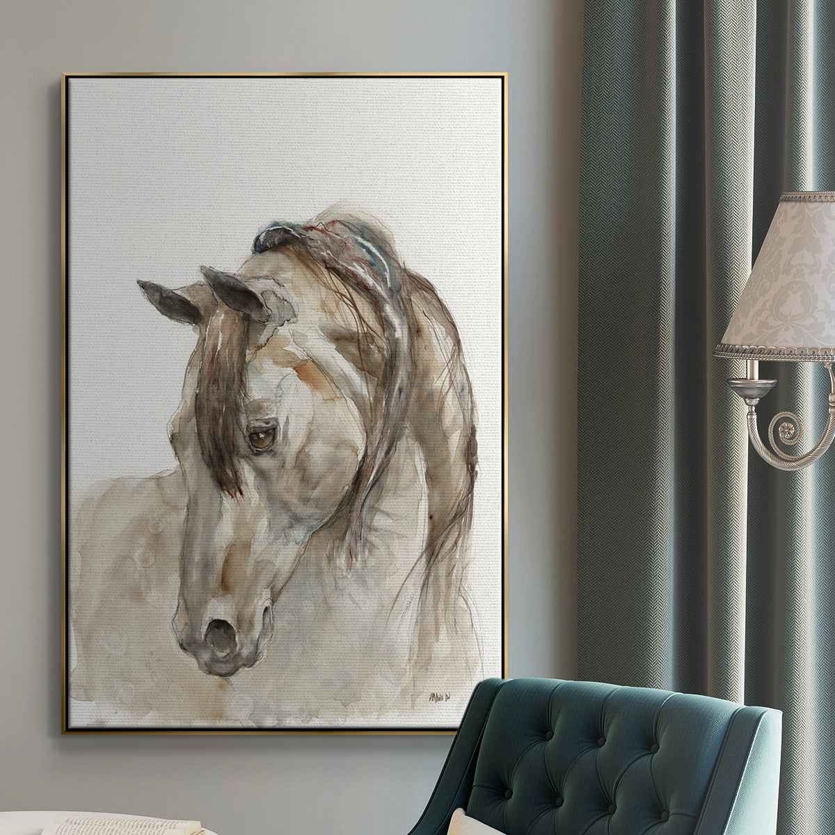 Dream with Me Framed Premium Gallery Wrapped Canvas - Ready to Hang - 25 x 37 - Gold Floating Frame