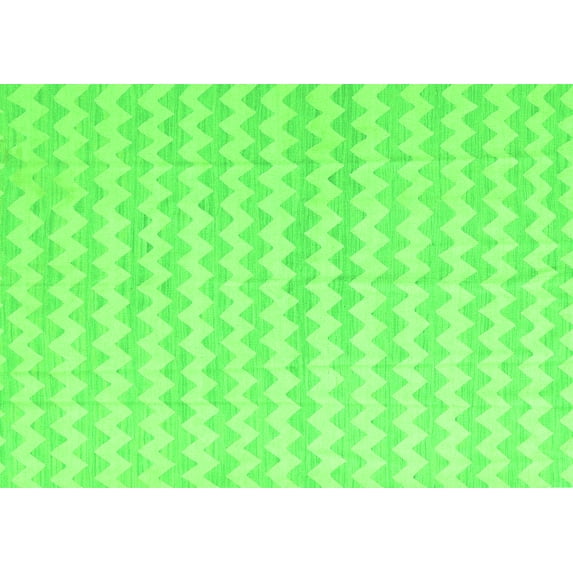 Ahgly Company Indoor Rectangle Solid Green Modern Area Rugs, 4' x 6'