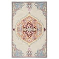 thumbnail image 2 of SAFAVIEH Micro-Loop Bosworth Floral Medallion Area Rug, Beige/Orange, 4' x 6', 2 of 7