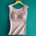 thumbnail image 1 of Chaleco térmico de terciopelo con encaje para mujer, ropa interior térmica de una pieza con base sin costuras y gruesa con almohadilla para el pecho para mujer, 1 of 6