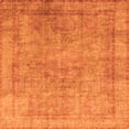 thumbnail image 1 of Ahgly Company Indoor Square Abstract Orange Modern Area Rugs, 4' Square, 1 of 4