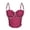 Hot Pink-d, variant on Gtoiithly Women's Rhinestone Tassel Corset Top, Spaghetti Straps Sexy Underwire Bustier Halloween Camisoles Tops Hot Pink-d M