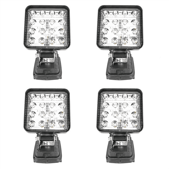4pcs 4 Inch LED Work Light for 18V Battery Battery Power LED Shop Light LED Site for Work Light
