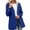Blue, variant on Women's Lightweight Waterproof Hiking Windbreaker Jacket with Hood, Striped Pockets & Lined Anorak Coat for Trekking, Travel, and Outdoor Rain Protection