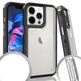 thumbnail image 1 of Kaleidio Case For iPhone 13 Pro Max (6.7") [Kleer Hybrid] 3-Piece Impact [Drop Protection] Shockproof See-Thru Cover [Clear/Smoke], 1 of 2