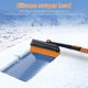 thumbnail image 5 of pala de herramientas manuales Rascadores de hielo 3 en 1 para coche, cepillo de nieve escalable, pala para nieve con mango de espuma, cabezal de cepillo plegable de 180°, fácil de instalar y desmonta, 5 of 8