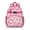 Rose-red-4, variant on Fantasy Floral Indian Zen Spiritual Pattern School Backpack Adjustable Padded Straps Chest Buckle Water-Resistant Durable Bookbag