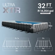 INTEX 32ft x 16ft x 52in Ultra XTR Above Ground Pool, Floats (2 Pack), Inflatable Cooler