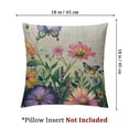 thumbnail image 4 of nygtbtfer Pillow Covers Set of 2, Colorful Floral Throw Pillow Covers Outdoor Spring Decorative Pillowcase for Couch Home Sofa Living Room White, 4 of 7