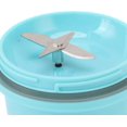 thumbnail image 4 of Modelos mejorados de 260ml, taza de exprimidor portátil de 4 cuchillas, taza de licuadora de jugo pequeña recargable para el hogar, máquina de jugo multifuncional para estudiantes, taza de jugo (azul) Feliz Sencillez, 4 of 5