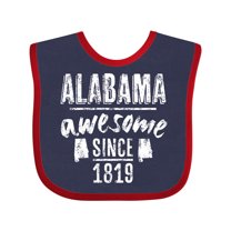 Inktastic Alabama Awesome Since 1819 Boys or Girls Baby Bib