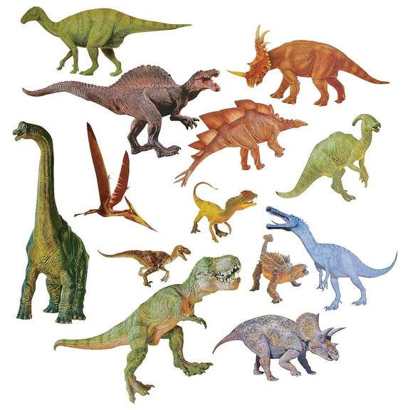 Jumbo Dinosaur Cutouts - Educational - 13 Pieces
