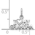 thumbnail image 3 of 14k White Gold I Love My Grandma Charm, 3 of 3