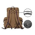 thumbnail image 4 of KAUKKO Men's Women's School Backpack Hiking Backpack Travel Bag Laptop Backpack Outdoor Sports Leisure Daypacks(KHAKI), 4 of 5
