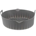 thumbnail image 1 of Pot en Silicone pour Friteuse à Air Chaud Rond Antiadhésif Compatible avec Poignées, 1 of 9