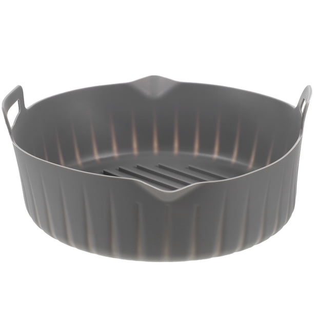 GOOHOCHY Bandeja reutilizable para freidora de aire, bandeja de silicona para hornear, tapete de silicona para cocina, freidora de aire doméstica