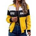 thumbnail image 2 of Race Car Driver Jacket Women Zip Up Streetwear F1 Jacket Varsity Outfit, 2 of 4