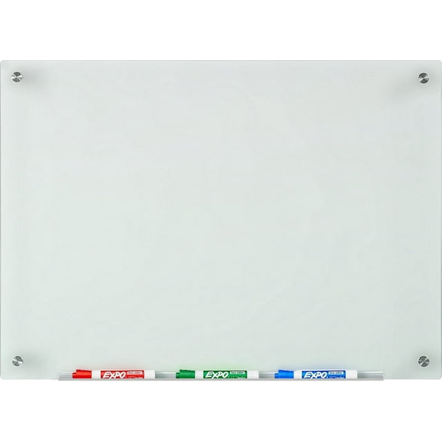 Audio-Visual Direct Ensemble de Tableau Blanc en Verre Dépoli - 18 x 24 Pouces - (Non Magnétique)