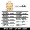 thumbnail image 2 of Cougar Head Mountain Lion Puma Wood Mini Charms Shapes DIY Craft Jewelry - With Hole - Various Sizes (16pcs), 2 of 7