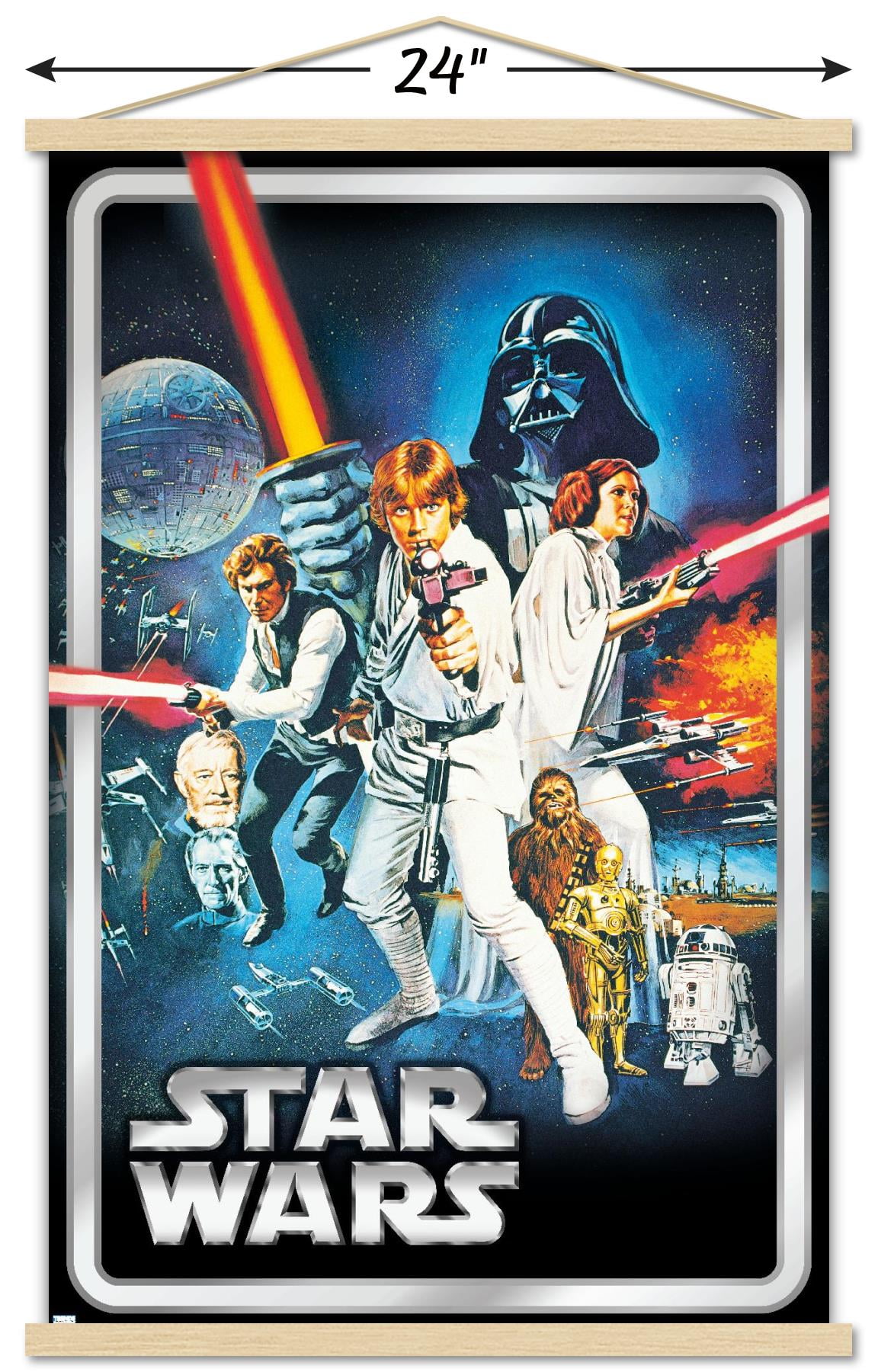 Star Wars: A New Hope - Classic Pose Wall Poster, 22.375