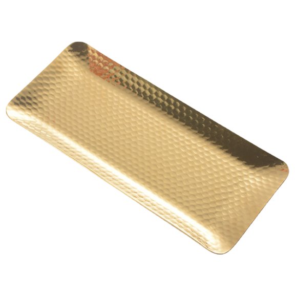 Trinket Tray Stainless Steel Serving Tray Towel Storage Dish Cosmetics Jewelry Plate Storage Tray