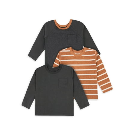 

Modern Moments by Gerber Baby and Toddler Boy Long-Sleeve T-Shirts 3-Pack Sizes 12M-5T