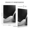 thumbnail image 3 of Fotbe Black White Fluid Sculpture Print Duplex Receptacle Wall Plate, 1-Gang 5.0" x3.0" Wall Outlet Covers, Dual Outlet Faceplates Covers, Color-matched Screws Included-Style V, 3 of 6