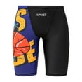 thumbnail image 2 of KKBOTIVE Boys Swim Trunks Printed Athletic Swimwear for Kids Cozy Boys Swimming Shorts Summer Beach Pool Sports Wear, Purple Size: 9-10 Years, 2 of 3