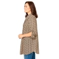 thumbnail image 3 of Woman Within Plus Size Rayon Pintucked Effortless Tunic Blouse, 3 of 5