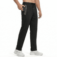 thumbnail image 4 of Men's Sweatpants Athletic Pants with Zipper Pockets Lightweight Hiking Exercise Pants Running Workout Sports Jogger Pants, 4 of 7