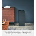 thumbnail image 4 of Yamazaki Home Trash Can, Black, Steel, 7.25 gallons, 27 liters, Handles, Lid, No Assembly, 4 of 7