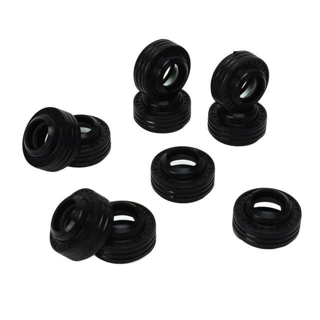 Kit de Joint à Lèvre d'Arbre, Résistant au Frottement en Caoutchouc Noir AC Compresseur Kit de Joint d'Arbre 10 PCS pour Compresseur AC 10S
