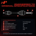 thumbnail image 3 of A-Premium CV Axle Shaft Assembly Compatible with Toyota Highlander 2001-2007 Front Right Passenger Side, 3 of 10