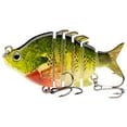 thumbnail image 3 of Bassdash SwimPanfish 2.5”/0.34oz Hard Bluegill Swimbaits Multi Jointed Topwater Trout Bass Fishing Crank Lure for Freshwater and Saltwater, 3 of 8