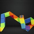 thumbnail image 4 of Dingsheng 24 36 48 60 72 Segments Règle Magique Serpent Multicolore 3D Puzzle Jeu Cube Twist Transformable Enfant Puzzl, 4 of 7