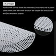thumbnail image 4 of Uxcell 5Pcs 6" Plastic Mesh Canvas Sheet 13 Count Round Needlepoint Blank Canvas for Embroidery Knit Crochet Acrylic Yarn Crafting White, 4 of 5