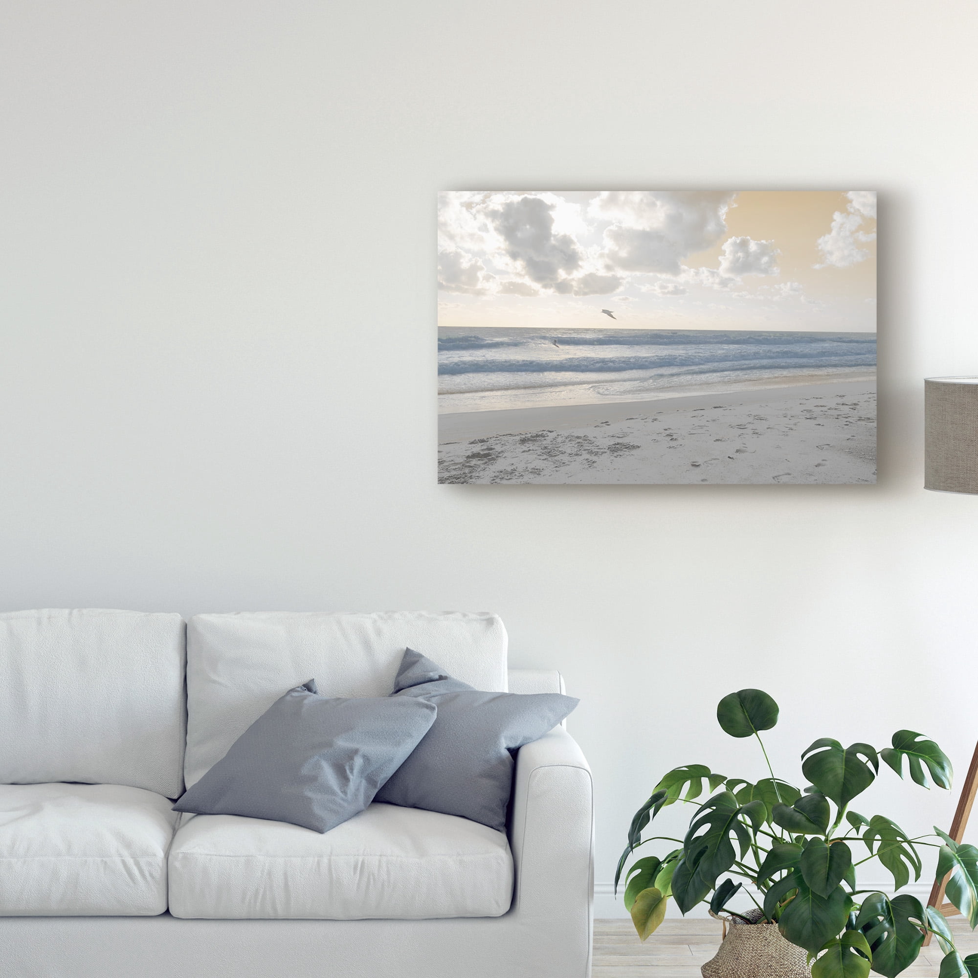 Trademark Fine Art 'Serene Sea 1' Canvas Art by Sharon Chandler