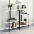 thumbnail image 1 of Tribesigns Console Table, Narrow Entryway Table for Living Room, Modern Faux Marble Sofa Table with 3-Tier Storage Shelves, Entrance Accent Table for Hallway, Foyer, 1 of 7