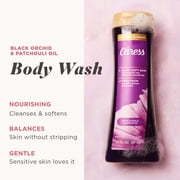 Caress Black Orchid & Patchouli Oil Body Wash, Moisturizing Body Wash with Hyaluronic Acid & Vitamin B3, 20 oz